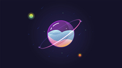 AI Glass Planet illustration