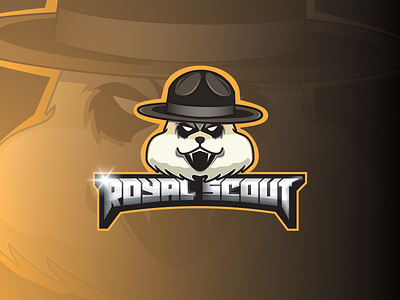 ROYAL SCOUT affinity affinitydesigner dailylogochallenge design esport esportlogo hamster illustration logo mascot mascotlogo orange royal royalscout scout sport vector