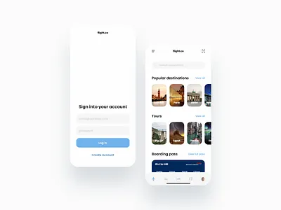 Flight.co App app branding clean colour design flight flight app flightbooking minimal modern place plane tour touring ui ui design uiux ux uxdesign