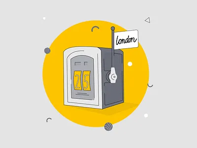 Taxometr animation art flat graphic design illustration illustrator minimal typography vector web