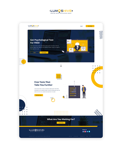 Simple Landing Page Web Design corporate figma landing page design memphis style ui ux ui design ux design web ui design website concept website design