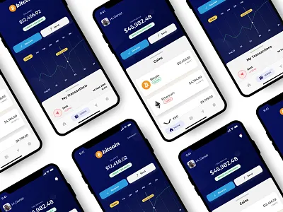 Crypto wallet UI app ui bitcoin clean crypto crypto currency crypto exchange crypto wallet cryptocurrency design ethereum interface interfacedesign minimalist ui uidesign uidesigner xrp