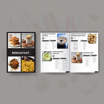 Vegan Recipe/CookBook Design cookbook ebook cover ebook design ebook layout design foodie layout design recipe book vegan vegan food