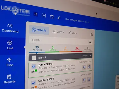 Dashboard UI dashboad dashboard app dashboard design dashboard ui design desktop tracking app uiux