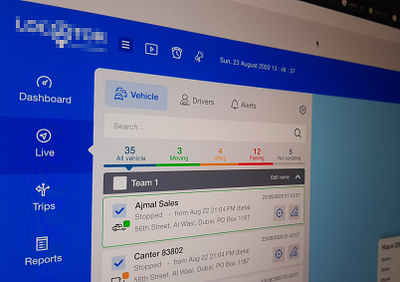 Dashboard UI dashboad dashboard app dashboard design dashboard ui design desktop tracking app uiux