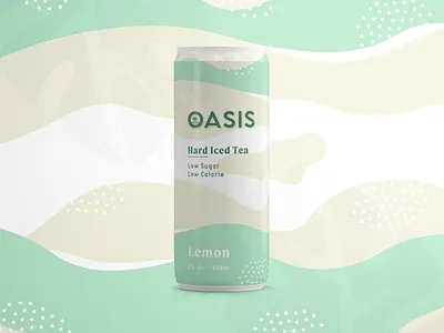 Iced Tea Label Design #2 brand brand identity branding can design hard iced tea illustration label design logo minimal modern monoline nature organic pattern packaging design