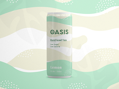 Iced Tea Label Design #2 brand brand identity branding can design hard iced tea illustration label design logo minimal modern monoline nature organic pattern packaging design