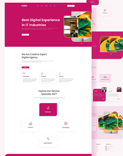 Digital Agency Web template Design agency case study creative agency creative design design digital agency digital marketing digital marketing agency dribbble best shop freelance designer freelancer it agency landing page marketing agency web agency web design web design agency