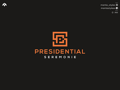 PRESIDENTAL SEREMONIE app branding design icon illustration letter logo minimal ui vector