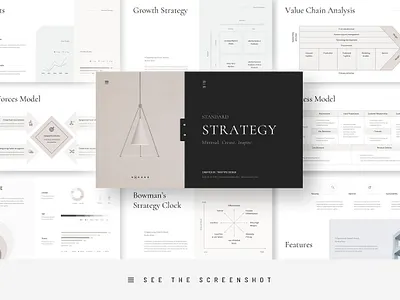 Minimal Business Strategy Google Slides business clean concept corporate creative development elegant google slide google slides minimal modern presentation professional simple strategy template templates web design web development website
