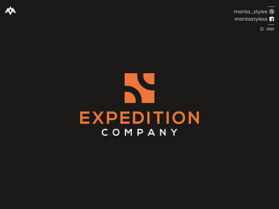 EXPEDITION COMPANY app branding design icon illustration letter logo minimal ui vector