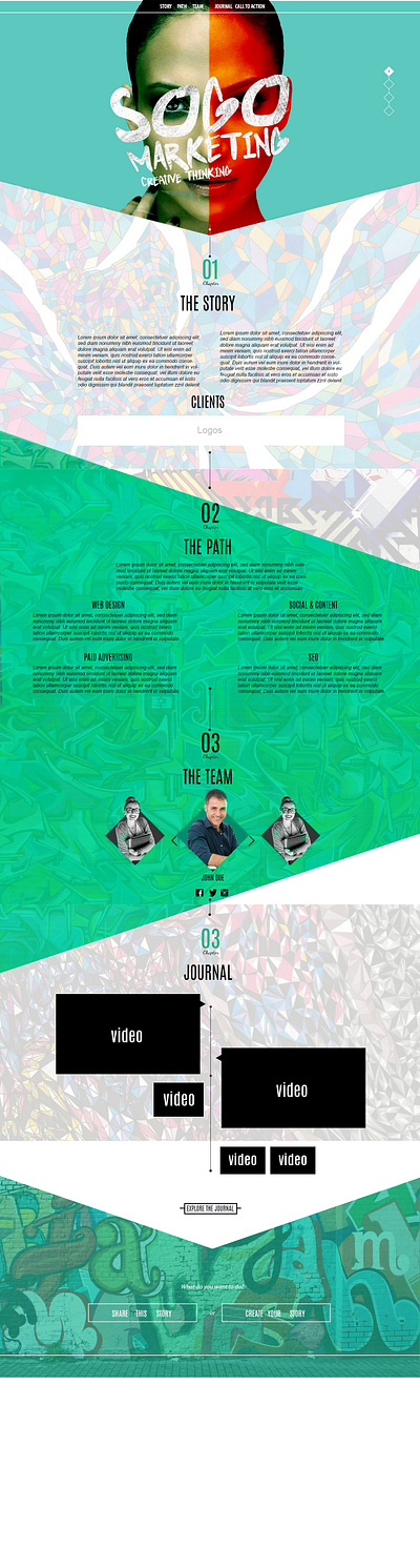 SOGO website full version home page branding design marketing marketing agency marketing site web webdesign website website builder website concept