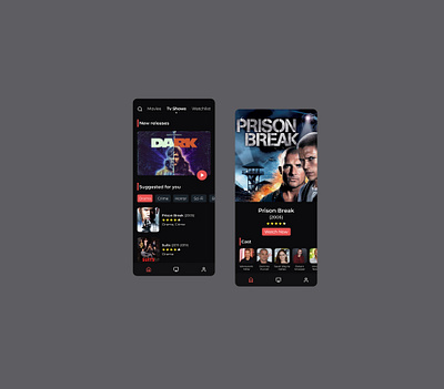 Movie/Tv Show App design mobile app movie tv show ui ux