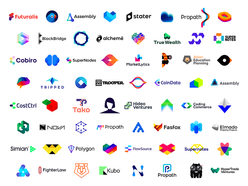 2021 - 2022 logo design portfolio abstract ai artificial intelligence best blockchain colorful logo creative logo crypto daas data fintech logo logo design logo designer logos minimalist modern logo saas tech technology