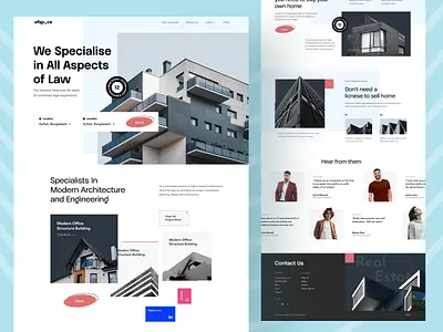 Real Estate Law Firm architectural architecture architecture design building civil engineering defenseattorney hire a lawyer landing page law law firm lawyer legal advice property property laws real estate real estate lawyer ui uiux web design website