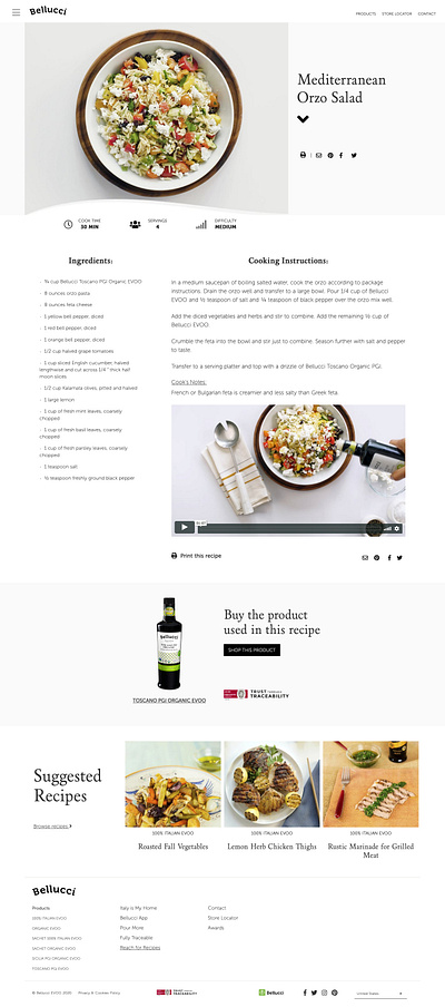 Mediterranean Orzo Salad - Bellucci EVOO uxdigital web development