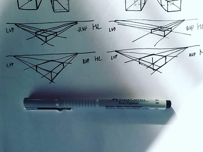 Exercise drawing exercise perspective