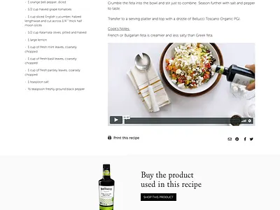 Mediterranean Orzo Salad - Bellucci EVOO uxdesign web development