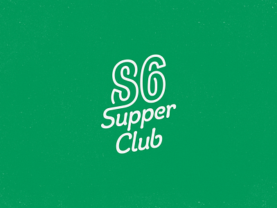 Eighty-Six Supper Club 86 branding club eighty six green lettering logo logotype supper supper club wordmark