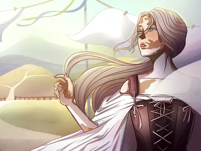 In the mountains art artist artwork character art character design digital 2d digital art illustration original art original character