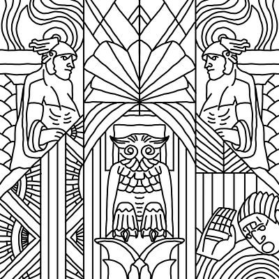 Art Deco (Revisited) art deco design fun illustration illustrator