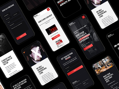 Michael Brody-Waite addiction bold branding dark dark ui personal brand public speaking ui uiux