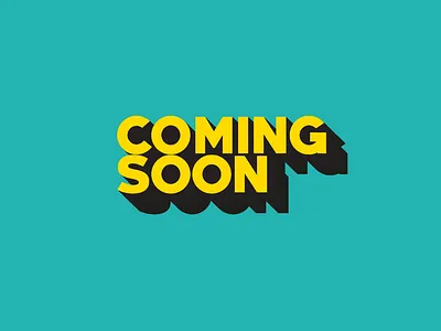 coming soon 3d art blue book coming coming soon design drop shadow dvd icon illustration illustrator lettering logo smile theater typography ui vector yellow yellow logo