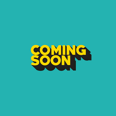 coming soon 3d art blue book coming coming soon design drop shadow dvd icon illustration illustrator lettering logo smile theater typography ui vector yellow yellow logo