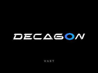 Decagon Wordmark Concept 2 clean curves futuristic gradient motion wordmark