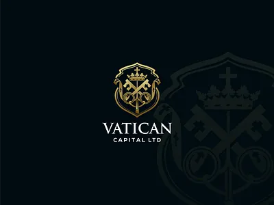 Vatican Capital Ltd Coat of Arms badge badge logo coat of arms gold luxury