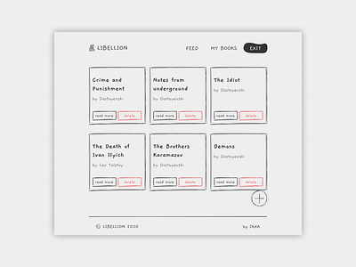 Libellion: My Books view design ui ui design