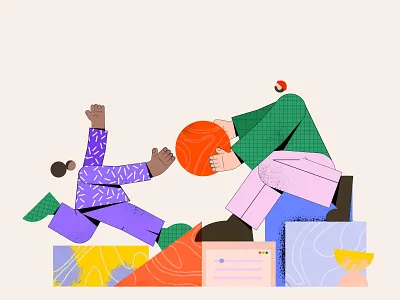 Character_01 2d character collaboration color coworking design flatdesign illustration office startup ui vector