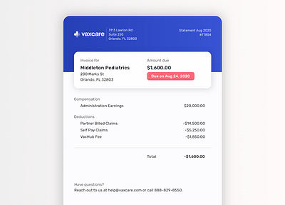 Daily ui 046 - Invoice 046 daily ui invoice vaxcare