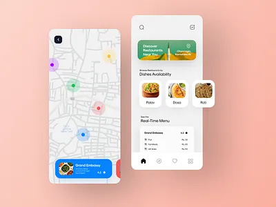 Food and Restaurant App app app design app ui clean ui food app food order food ordering app restaurant restaurant app restaurants