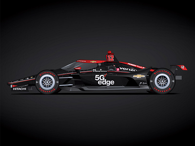 2020 Verizon 5G edge Chevrolet INDYCAR branding car car art car graphics car livery car wrap illustration illustrator indycar livery motorsports paint scheme racing vector