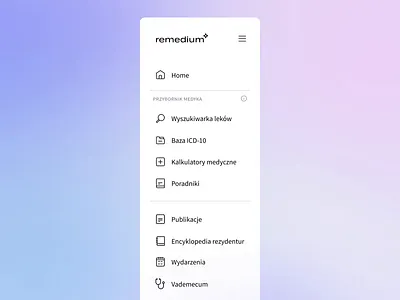 Menu composition ae after affects animation design healthcare menu side menu sidebar ui webdesign