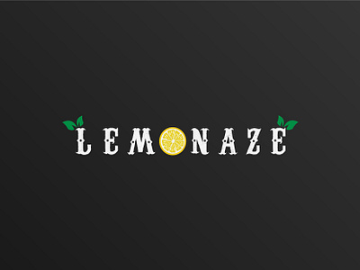 Lemonaze - Logo brand drink fresh juice lemon logo summer yello