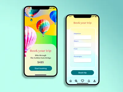 Travel App Concept- PART 3 Booking 3d 3dmodeling booking branding gradient graphic design illustration mockup packaging product productdesign travel app ui uiux vacation vector