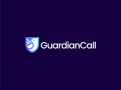 GuardianC bird branding branding concept clean design eagle falcon firstshot guardian hawk logo modern safety security shield simple tech technology