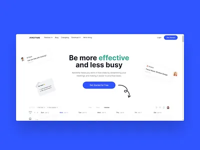 Webflow build | Aerotime animation buildbites enterprise freebie landing saas startup webflow