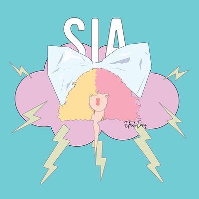 SIA Print design graphicdesign illustration illustration art music sia vector