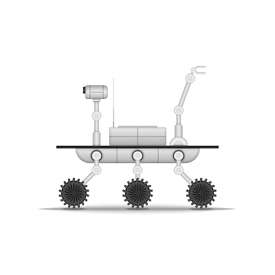 Mars rover 3d vector illustration 3d art 3d illustration 3d modeling design illustration lunar rover mars mission mars transportation realistic 3d realistic mockup robot robot model transportation vector