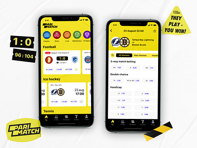 PariMatch - Redesign iOS app apple betting branding design illustration ios ios app ios14 parimatch typography ui ux