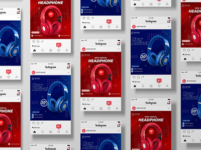 Headphone offer sale social media post design ads design branding design facebook ads facebook post gadget headphone instagram ads instagram post poster design retractable banner social media design social media post