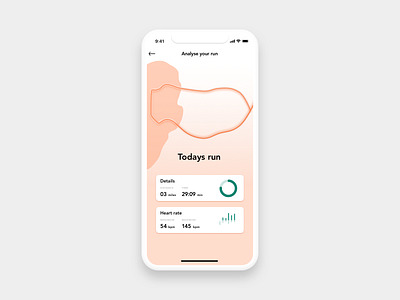 Run Analysis In App | Daily UI Challenge #020 020 100 day challenge analyse your run analysis analysis ui app app design dailyui ios running app