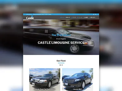 Castle Limousine Service branding car graphic design limo limousine losangeles ui ui design ux ux design web design