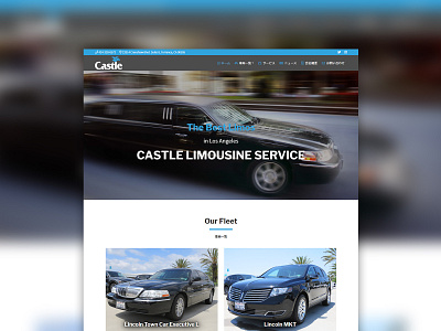 Castle Limousine Service branding car graphic design limo limousine losangeles ui ui design ux ux design web design