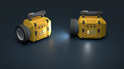 Asset Forge daily build: Flashlight 3d art asset forge blender3d flashlight illustration low poly render torch