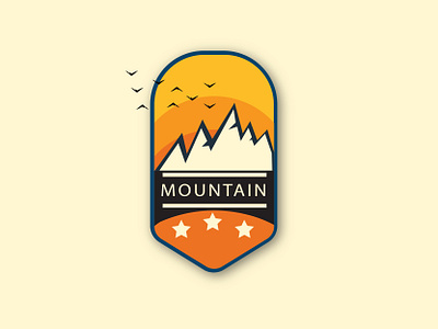 Mountain Badge Logo logo logo design logodesign logos logotype mountain mountain badge mountain logo