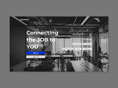 .Connect branding career careers page connect dark design elegant job job application shapes trending typography ui uidesign ux ux design uxdesign web design work working